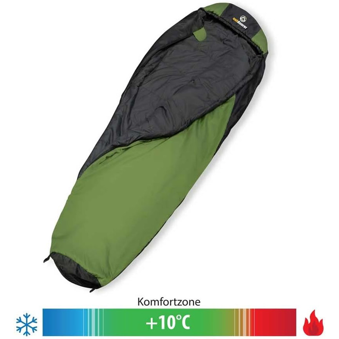 Спальний мішок для трекінгу Trek Night від outdoorer - легкий, теплий, компактний