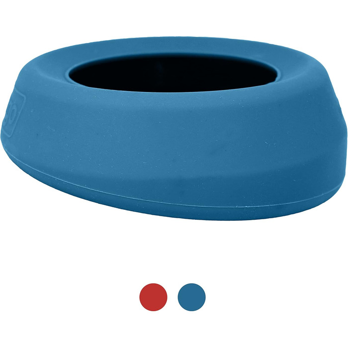 Kurgo Splash Free Wander: миска для води для собак, 0.7 л, блакитна, виготовлена з міцних матеріалів, не протікає, для подорожей та прогулянок