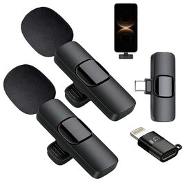 Бездротові петличні мікрофони Veloray 2 шт. для Android, USB-C, для смартфона, подкастів, соціальних мереж