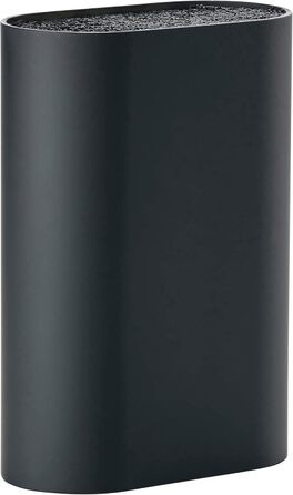 Zone Denmark Singles Knife Block without Knife, Knife Block, Knife Holder, Knife Stand, Storage for all Knives, 17 x 9 cm, Height 24 cm, Black