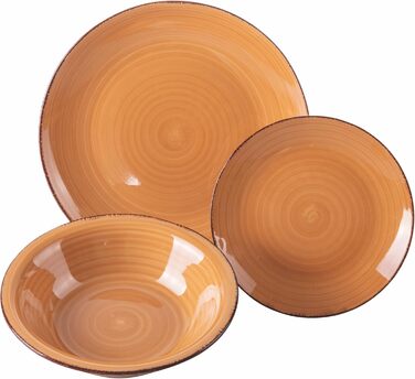 Villa d'Este Home Tivoli Baita: 18-частинний чайний сервіз з шоколадного фарфору, Steingut