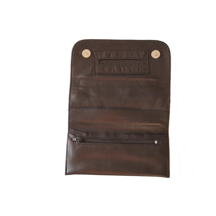 GERMANUS Ferruginus - Made in EU - Leather Tobacco Pouch, Tobacco Bag, Rolling Pouch, Rolling Case, Tobacco Case