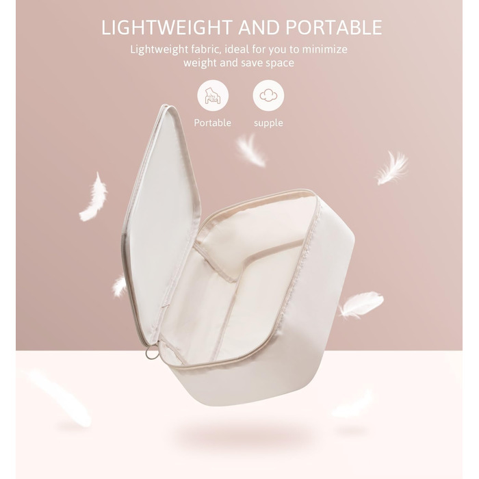 Органайзер для валізи Meowoo, 8-кількість, набір кубиків для пакування, для подорожей та бізнесу, з кишенями для одягу, для зберігання багажу, система організації (Бежевий-9шт)