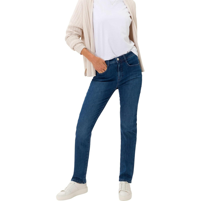 Джинси жіночі BRAX Feel Good Style Mary, Regular Fit 34W/32L, блакитний, класичні п'ятикішенні