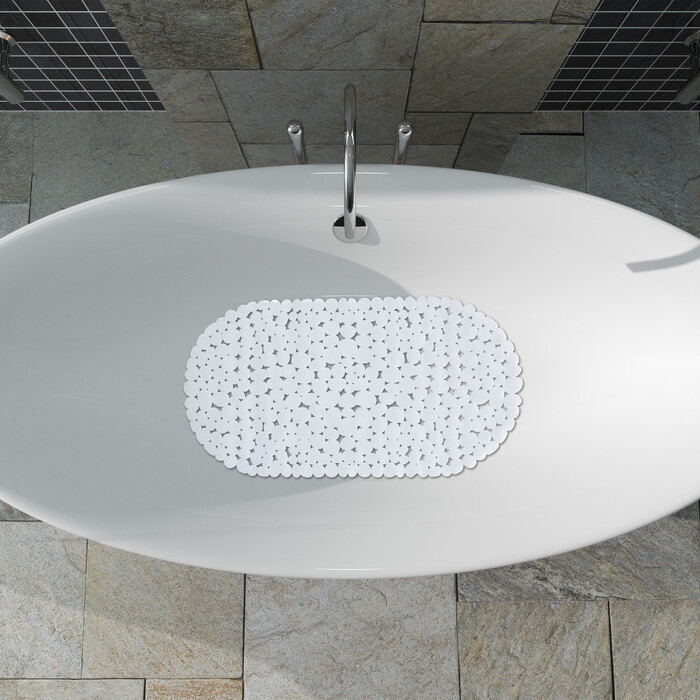 Relaxdays Bathtub Mat, Stone Look