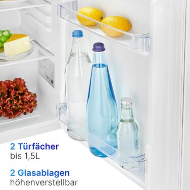 Холодильник Bomann KB 7347 Mini 58 л з регулюванням температури та змінним напрямком відкривання дверцят, чорний (модель 2023)