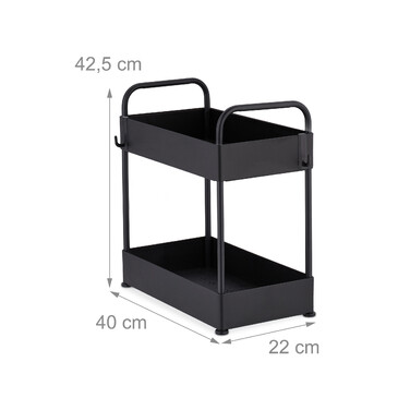 Relaxdays Under Sink Shelf with 2 Shelves