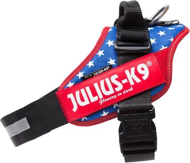 Шлейка Julius-K9 IDC Powergeschirr для собак, антрацит, розмір M (обхват грудей 58-76 см), з двома безкоштовними нашивками