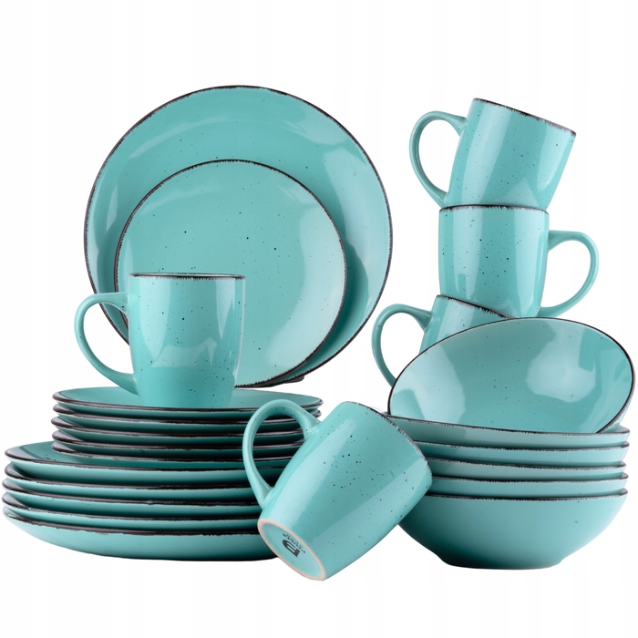 Обідній сервіз на 12 осіб, 48 предметів Premium: великі, маленькі та глибокі тарілки, а також чашки