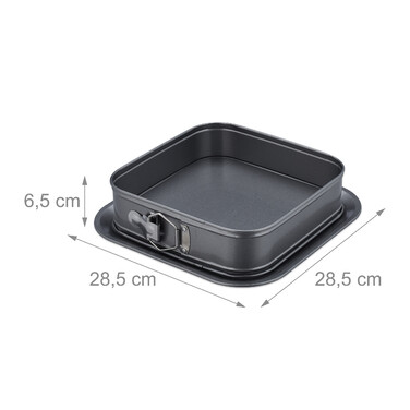 Relaxdays Square Springform with Leakage Protection