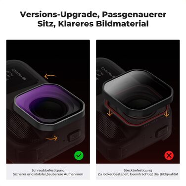 Набір фільтрів K&F CONCEPT ND+PL для Insta360 Ace Pro 2: нейтральні та поляризаційні фільтри, оптика HD, багатошарове покриття (ND8+ND16+ND32+PL)
