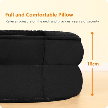 Ортопедичне ліжко для собак, ліжко-софа для собак, подушка з валиком по периметру, неслизьке дно, кошик для собак, знімне та пральне, для собак середніх та великих порід, 106 x 79 x 17 см, чорний