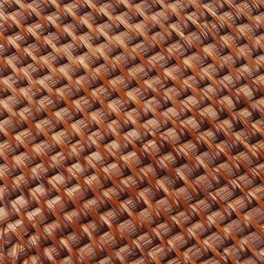 Rattan Cosmetic Tissue Box, 14 x 14 x 14.5 cm, Handwoven Square Tissue Box, Natural Decorative Tissue Box, Tissue Holder (Square, Honey Brown)