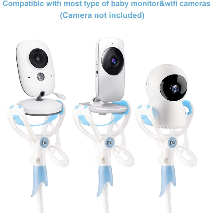 Кріплення для дитячого монітора, гнучка камера, 360° обертання, універсальне для більшості дитячих моніторів