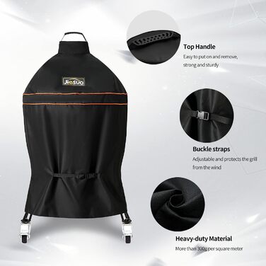 Чохол Jiesuo для Kamado Joe Classic, водонепроникний, важкий, аксесуари для вугільного гриля