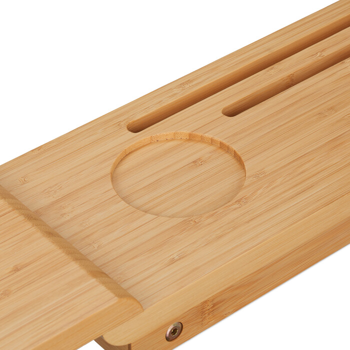 Relaxdays Bamboo Bathtub Caddy with Feet