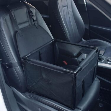 Водонепроникний і дихаючий килимок для автомобіля з домашніми тваринами GUOYI® - безпечний, двошаровий, потовщений, з сумкою для перенесення та подушкою для подорожей (чорний)