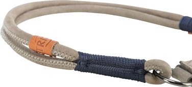 Нашийник для собак TRIXIE Zug-Stopp з обмеженням тяги, шкіряний, сірий, L-XL