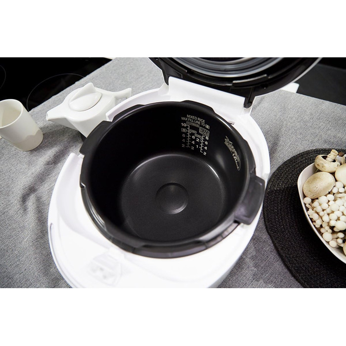 Мультиварка CUCKOO CMC-QSB501S iCook Q5 Premium з антипригарним покриттям, 4.75 л, 8-в-1, з голосовим керуванням та 3D нагріванням