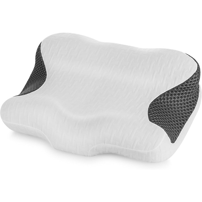 Подушка з піни Memory Foam для CPAP апарату Elviros для тих, хто спить на боку, ергономічна, регульована по висоті та жорсткості, сумісна з різними масками