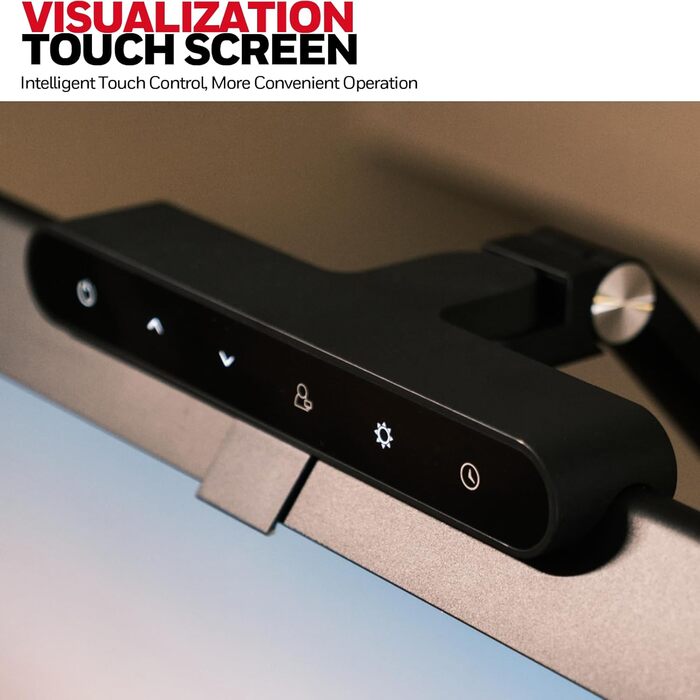 LED лампа для столу Honeywell HJ1 Sunturalux™ - регульована, для офісу та дому, з кріпленням, чорна