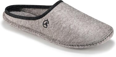 Чоловічі фетрові тапочки ESTRO - теплі зимові халапи для дому, широка модель, сірий колір, розмір 45 EU