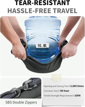 Органайзери для валізи ECOHUB, набір 6 шт. з ID-міткою, екологічні, дихаючі, для подорожей (зелений, темно-сірий)