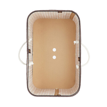 Relaxdays Bamboo Laundry Basket, Square