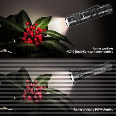 Wurkkos FC11-C LED ліхтар: 1200 люмен, USB-C, 90 CRI, 5000K, магнітний цоколь