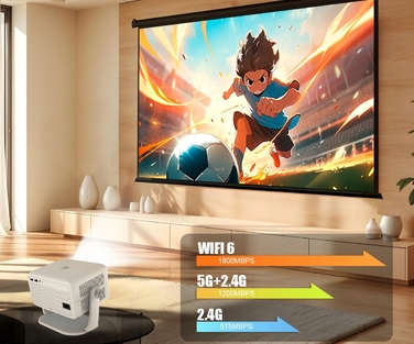 Smart-проектор Magcubic L018 LED 4K/1080p з Android TV, WiFi та Bluetooth-динаміком