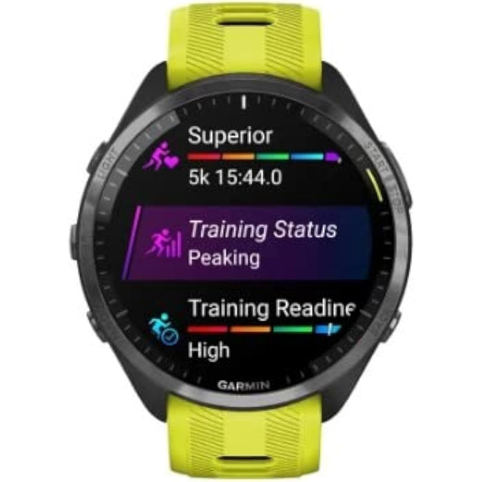 Розумний годинник Garmin Forerunner 965 Unisex Чорний/Жовтий, Стандартний