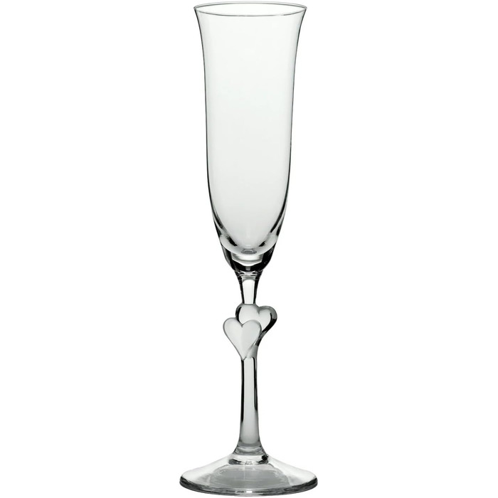 Champagnerські келихи Stölzle Lausitz L'Amour, 2 шт, 175 мл – Ідеальні для шампанського, секти та просекко – Зроблені з кришталевого скла без свинцю, стійкі до пошкоджень, придатні для миття в посудомийній машині
