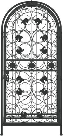 vidaXL Wine Rack 35 Bottles Metal Bottle Rack Bottle Stand Wine Cabinet (45 x 36 x 100 cm)