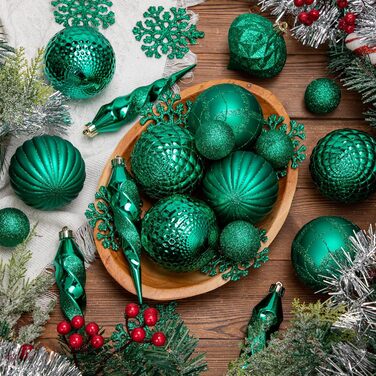 50 блакитних новорічних куля для прикраси ялинки, ударостійкі, новорічний декор