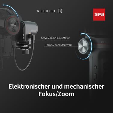Zhiyun Weebill S: Стабілізатор камери з 3 осями для DSLR та Mirrorless, легкий, динамічний, сумісний з Canon/Sony/Panasonic/Nikon/Fujifilm
