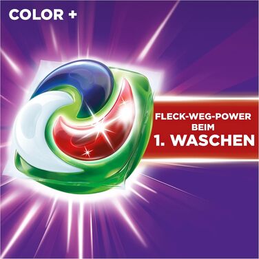 Капсули для прання білизни Ariel All-in-1 Color+, рідкий засіб для кольорових речей, ефективне видалення плям, свіжий аромат, 76 шт