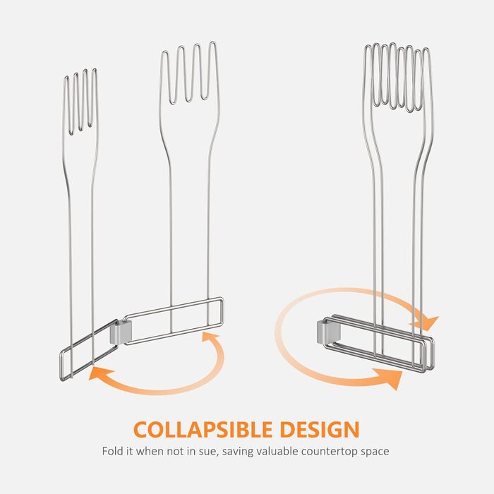 Kitchen glove holder, stainless steel glove holder, vertical kitchen glove rack, multi-purpose glove drain rack, rubber glove drying rack, boxing glove drying rack (large)