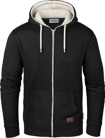 Чоловіча толстовка з капюшоном Grin&Bear | З флісовою підкладкою | GEC490 L Чорний