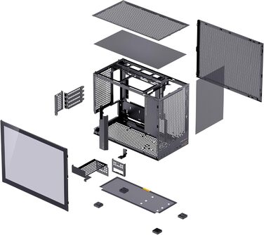 Корпус для ПК Jonsbo D32 PRO білий: компактний mATX з підключенням ззаду, фільтрами від пилу та високою якістю охолодження. Сумісний з чорним та склом Tempered Glass