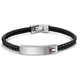 Браслет чоловічий шкіряний Tommy Hilfiger чорного кольору 2701010
