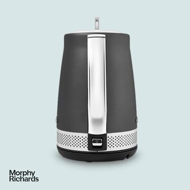 Електричний чайник Morphy Richards Illumination з нержавіючої сталі, 1.7 л, Титан