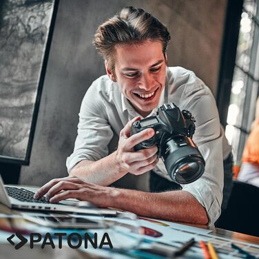 PATONA Akku NP-W235 для камери (2600 mAh) з USB Дисплеєм DUAL LCD - сумісний з USB-C та Micro-USB