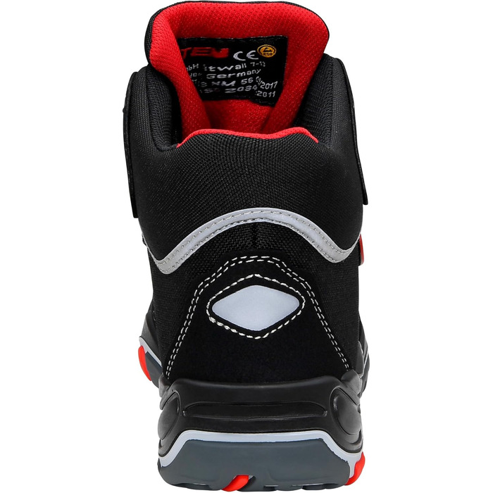 Робочі черевики ELTEN Sander ESD S3S: текстиль, пластикова капа, легкі, спортивні, чорні, 40 EU (для жінок та чоловіків)