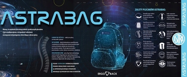 Багатофункціональний шкільний рюкзак AstraBag, багатокомірний, багатоколірний