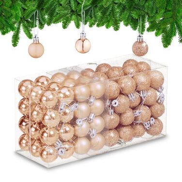 Relaxdays Set of 96 Christmas Baubles