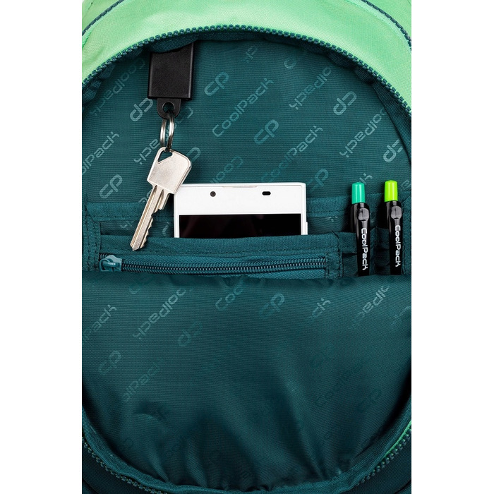 Шкільний рюкзак багатокомпартментний CoolPack, зелений, 21 л