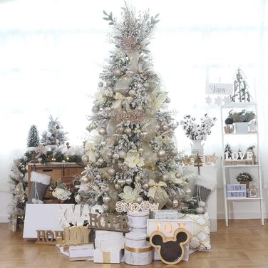 41 штука прикрас для ялинки Sea Team з міцного пластику (60 мм, шампань)