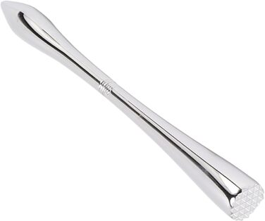 Stainless Steel Ice Pick with Wooden Handle – 21.6 cm Length, Three-Tined Ice Breaker for Kitchen, Bar, and Restaurant (10.2in)