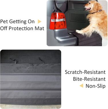 Захист для багажника автомобіля для собак, килимок у багажник, вологостійкий, стійкий до подряпин та розривів, 80x64 см (сірий)