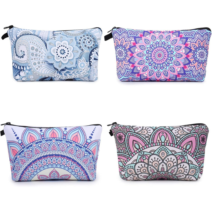 Косметичка для подорожей Czemo 4 шт. з тканини, водонепроникна, з монетницею, для жінок